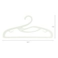 thumbnail image 2 of 10 Pcs Plastic Non-Slip Hangers, Durable Swan Space Saving Clothes Hangers for Clothing, Closet, Coats, Pants, or Shirts Beige, 2 of 6