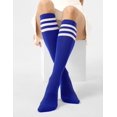 thumbnail image 2 of Jtbuh XLY Women's Knee High Socks Outdoor Sport Athletic Socks Casual Stripe Tube Socks 1-4 Pack, 2 of 6