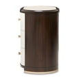 thumbnail image 3 of Paris Chic Wood & Marble Nightstand - Espresso, 3 of 10