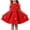 Red, variant on THDHVS Flower Girl Dress,3D Floral Sleeveless Tulle Tutu Princess Dress Casual Style for Girls Summer Party,Dresses for Girls White 12-18 Months