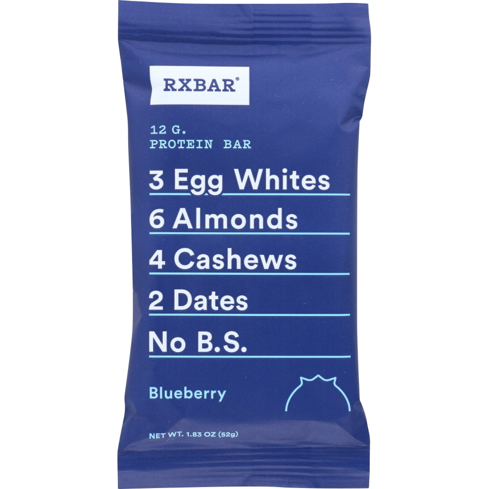 RXBAR Protein Bar, Blueberry, 12g Protein, 12 Ct
