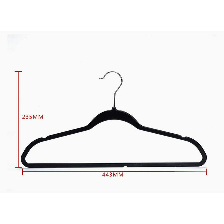 Heavy Duty Hook with Nylon Strap for Clothes Hanger Management in  Backroom/Stockroom, 7”- Black, 100/CTN.