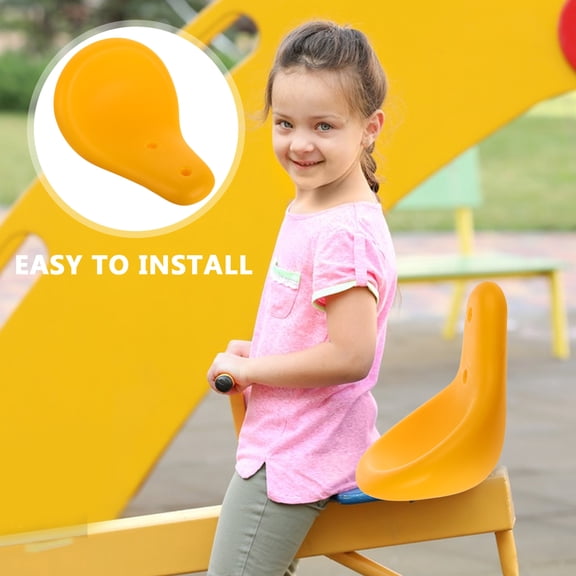 SOPOTUTU Yellow Plastic Rocker Chair Seat Replacement for Kids Outdoor Playground Equipment and Play Area Accessories