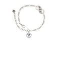 thumbnail image 2 of Delight Jewelry Lacrosse Sticks on Open Heart Silver-tone Paw Infinity Link Chain Bracelet, 6"+2" Extender, 2 of 3