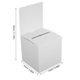 thumbnail image 2 of WHAMVOX 5pcs Card Voting Box Foldable Suggestion Box for Office and School Easy to Assemble Paper Holder Secure and Convenient Case for Feedback and Donations, 2 of 6
