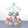thumbnail image 3 of Soporte multiusos para magdalenas, soporte de exhibición para servir, bandeja para servidor de exhibición de pasteles para decoración de fiestas, 3 of 9