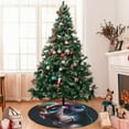 thumbnail image 7 of Lsque Modern Abstract Colorful Skull B Print Christmas Tree Skirt, Tree Skirt with Ties or Velcro, Perfect for Holiday Decorations, Halloween, and New Year-36", 7 of 7