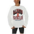 thumbnail image 3 of Women's Gameday Couture White Illinois Fighting Illini Midweight Oversized Long Sleeve T-Shirt, 3 of 5