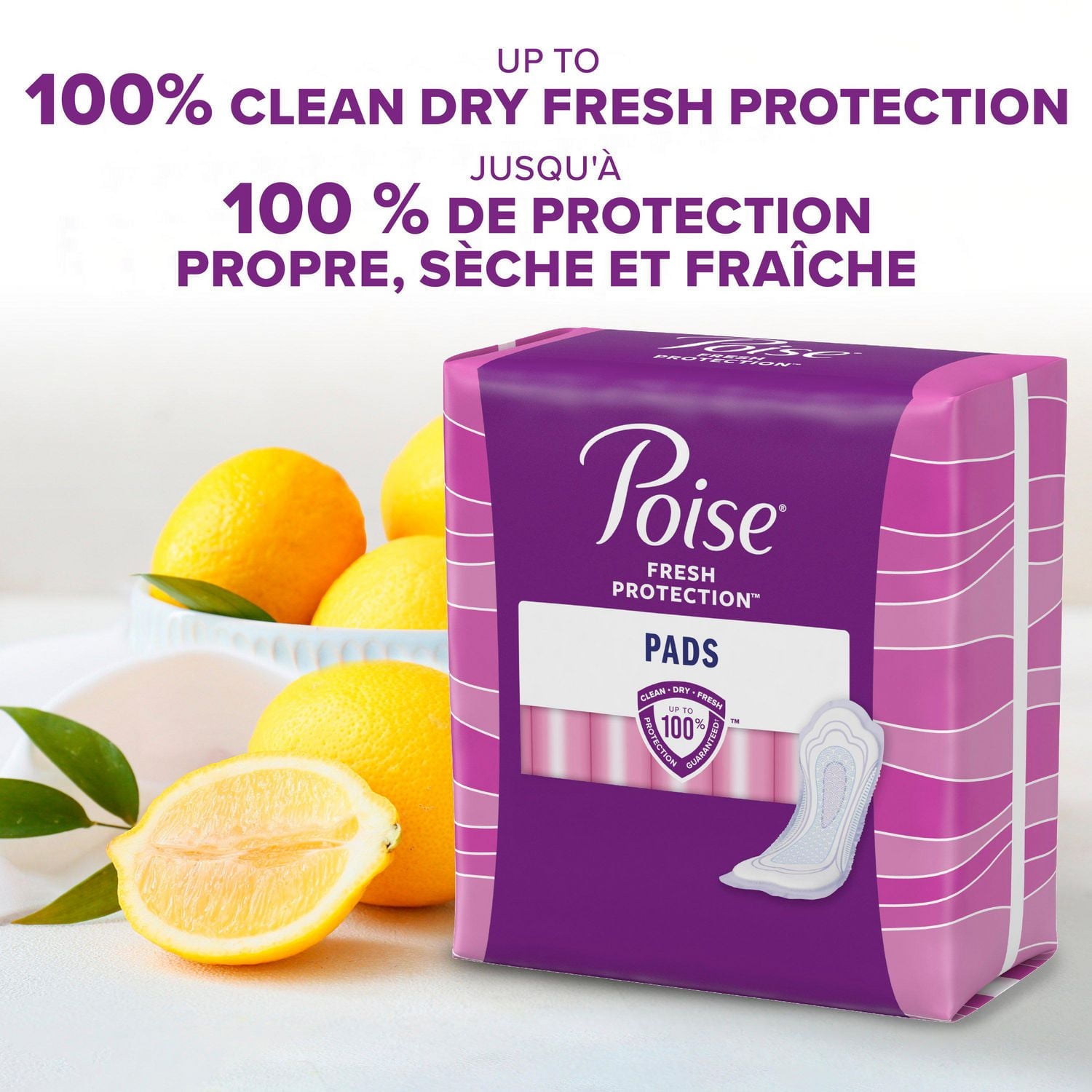 Poise Incontinence Pads for Women, 5 Drop, Maximum Absorbency, Long, 64Ct, 64 Pads