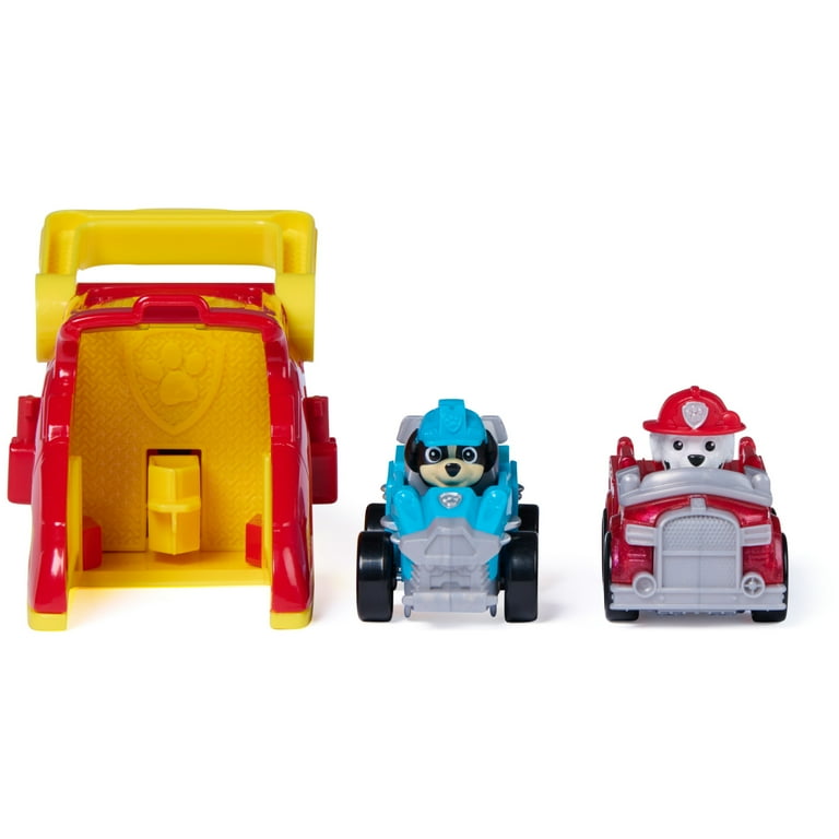 PAW Patrol Marshall Pup Squad Launchers with Rex Vehicle 2-Pack