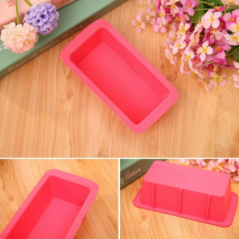 Food Grade Eco-friendly Silicone Loaf Soap Mold Silicone Rectangle DIY  Baking Cake Toast Bread Making Tools B0264 