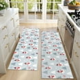 thumbnail image 4 of Kitchen Rugs Sets Of 2,Light Blue Christmas Snowman and Tree Pattern Anti Fatigue Kitchen Mat Rugs Non Slip Washable,Decorative Kitchen Floor Mats for Kitchen,Sink,Laundry,17"X47", 4 of 5
