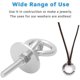 thumbnail image 2 of (15.2mm x 44mm)10 Pcs Zinc Plated Galvanized Alloy Steel Flat Washers Wholesale, (Sizes: M8) Flat Washer for Sealing Screws, Sealing Rings, Accessorie, 2 of 5
