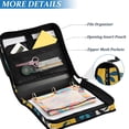 thumbnail image 3 of FORMRS Zipper Binder with Shoulder Strap 2-inch Ring 500 Sheet Capacity File Bag, Floral Patterns, 3 of 5
