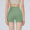 thumbnail image 5 of High Waisted Biker Leggings for Women Shorts Seamless Stretchy Quick Dry Gym Yoga Workout Athletic Shorts (S, Army Green), 5 of 6
