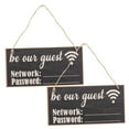 thumbnail image 6 of NICEXMAS Wifi Password Sign Wooden Password Management Guest Room Essential Home Decor 2pcs, 6 of 8