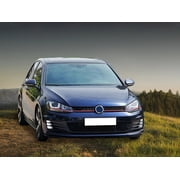 Ikon Motorsports Grille - Fits 15-17 VW Golf 7 MK7 GTI Type Front Bumper Cover Grille Fog Cover No PDC