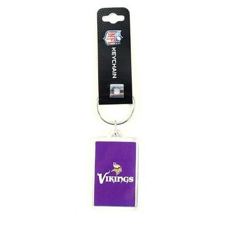 Acrylic Square Key Tag - Minnesota Vikings NFL Acrylic Key Chain
