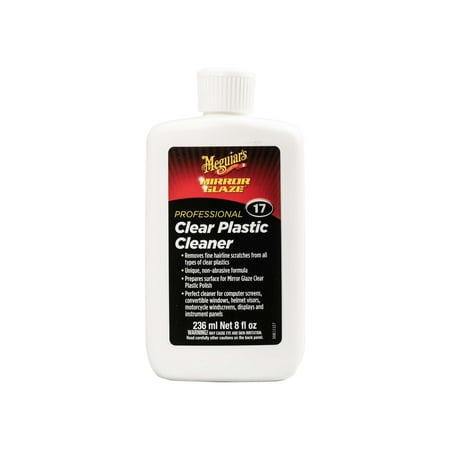 Meguiar's M17 Mirror Glaze Clear Plastic Cleaner, M1708, Oz