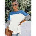 thumbnail image 1 of Blouse Décontractée à Manches Longues pour Femmes à Blocs de Couleur, 1 of 5
