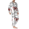 thumbnail image 2 of Kdxio Monkey Men’s Pajama Set Pajamas For Men 2 Piece PJ Set with Men Pajama Pants and Long Sleeve T-Shirt Lounge Set-, 2 of 7
