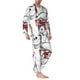 thumbnail image 2 of Balery Monkey Pijama para Hombre de Dos Piezas con Manga Larga, Conjunto de Dormir y Descanso Suave con Bolsillos-Medium, 2 of 7