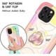 thumbnail image 4 of Compatible con funda para iPhone 12/12 Pro de 6,1 pulgadas con soporte de anillo giratorio de 360 ​​grados, protección contra caídas de grado militar, funda resistente y resistente, protección 3, 4 of 5