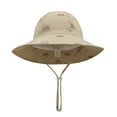 thumbnail image 3 of AWZXDE Adjustable Bucket Hats For Kids For Summer Outings And Picnics Suitable For Ages 1 To 3 Casual Outfits Khaki, 3 of 4