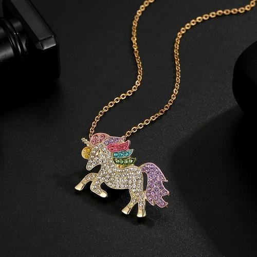 swarovski unicorn pendant