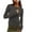 Black, variant on Women's Waffle Knit Tops Long Sleeve Shirts Casual Slim Fitted Crew Neck Pullover Shirts 2024 Fall Winter Tight Clothes