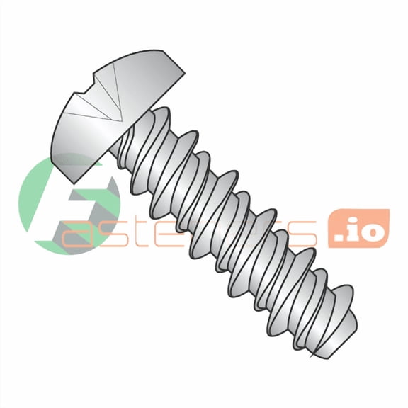 1/4" x 1" High Low Style Self Tapping Screws / Phillips / Pan Head / 18-8 Stainless Steel (Quantity: 1,000 pcs)