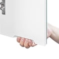 thumbnail image 7 of Yaheetech Frameless Mirror Cabinet with 2 Doors and Adjustable Shelf, White, 7 of 7