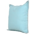 thumbnail image 6 of Ox Bay Wilma 20" x 20" Light Blue Stitch Bordered Cotton Adult Decorative Throw Pillow Cover, 6 of 10