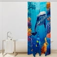 thumbnail image 2 of Dolphin Waterproof Printed Shower Curtain with Hooks - Bathroom Decoration, Bathroom Curtains, Bathroom Curtain, 2 of 5