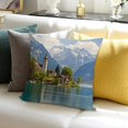 thumbnail image 3 of Pratyus Party Decor Lake Church Mountains Theme Holiday Pillow Case for Home Sofa Couch Set of 1 20x20in, 3 of 5