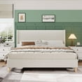 thumbnail image 4 of Corduroy Upholstered King Bed Frame with Wingback Headboard, Sturdy Wooden Slats, Noise-Free, No Box Springtime Needed, Easy Assembly, 4 of 7