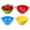 Lemon Yellow, Green, Purple, Red, variant on PETGLE 4 Pack Mini Colander for Kitchen Plastic Berry Strainer with Double Handles 7.5 x 6 x 3 Inch Small Colander Strainer for Fruits Vegetables Food (Green,Red,Blue,Lemon Yellow)