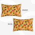 thumbnail image 2 of Naloa Pumpkins And Sunflowers Pillowcase, Throw Pillowcase, Wrinkle-Free, Stain-Resistant with Hidden Zipper for Bedroom Sofa-14"x20", 2 of 6