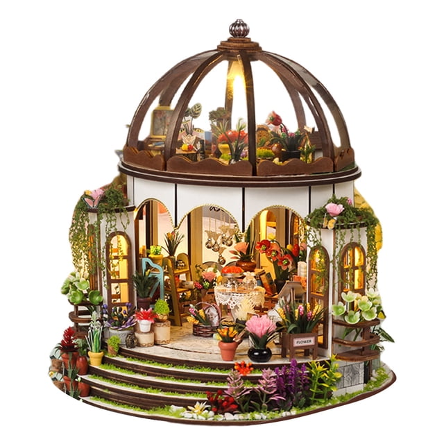 Kit Casa en Miniatura DIY Con Y Muebles Exquisitos para Regalo Manualidades