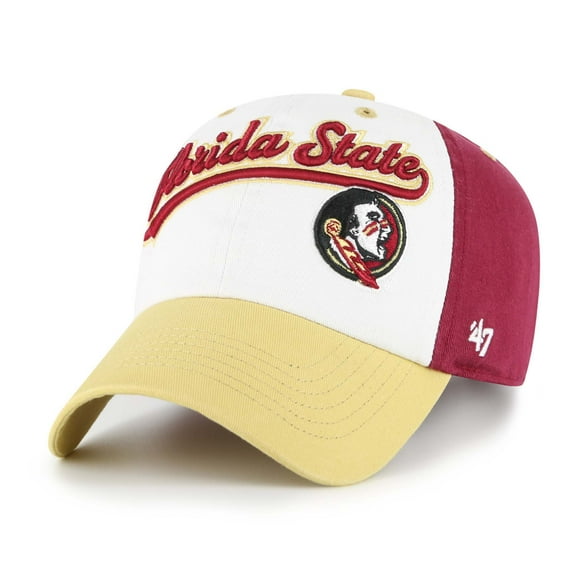 Youth '47  White Florida State Seminoles Scooter Clean Up Adjustable Hat