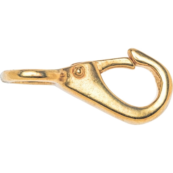 Campbell T7625304 Rigid Quick Snap, Solid Bronze, Polished, 3/8" Round Eye, 9/32" Opening, 2-5/32" Length, 60 lbs Load Capacity, Pack of 10