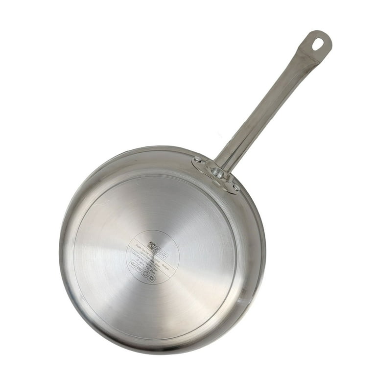 Stainless Steel 8.5 Inch Cooking Pan Skillet Not Branded Made In India