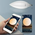 thumbnail image 4 of Smart LED Bulb E12 E14 Candlestick Bulb WiFi Color Changing LED Bulb  Dimmable Ceiling Fan Light Equivalent To 40W  Smart Chandelier Lighting Home Decoration, 4 of 6