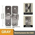 thumbnail image 2 of 4 Pack Aluminum Alloy Flip Latch Lock with Padlock Hole 180 Degree Heavy Duty Slide Door Lock Latch Bolt, 2 of 9