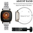 thumbnail image 4 of REQO Bling Metal Bands Compatible with Fitbit Versa 4 / 3 / Sense 2 / Sense, Adjustable Replacement Straps, 4 of 6