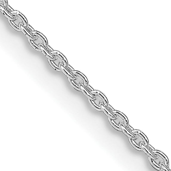 Sterling Silver Rhodium-Plated 1.5mm Cable Chain (30 X 1.5) Made In India qcl040r-30
