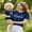 Royal Blue Baby, variant on Mommy and Me Matching Shirts Fashionable Letters Printed Short Sleeve Crew Neck Tops