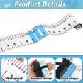 thumbnail image 5 of 2 unidades de regla de pesca de 47 pulgadas, cinta métrica para pesca, herramienta para barco, impermeable, portátil, enrollable y plegable con tabla de tope., 5 of 5