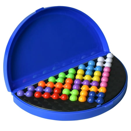Brain Games For Adults Point Games Pyramid IQ Puzzle Portable 3D Brain Teaser Board Game for Kids & Adults Includes Kanoodle Platform, Beads, Challenges & Travel Box STEM Toy Promotes Logic & Problem Solving Ages 3+ ()