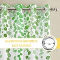 thumbnail image 6 of Green Polka Dots Kitchen Curtains Window Panels, Vintage Abstract Art Watercolor Insulated Window Treatment Curtain, Grommet Curtains for Bedroom/Living Room/Bathroom, 2 Piece 42"Wx54"L, 6 of 8